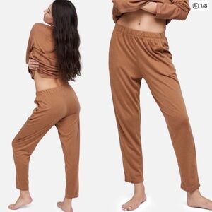MATE the Label Tencel Sleep Pant Joggers Sedona Brown- Womens S